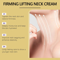 Ah-8 Firming Neck Cream Hexapeptide Moisturizing Tighten Loose Sagging Fine Lines Wrinkle Reduction Hyaluronic Acid Neck Lotion