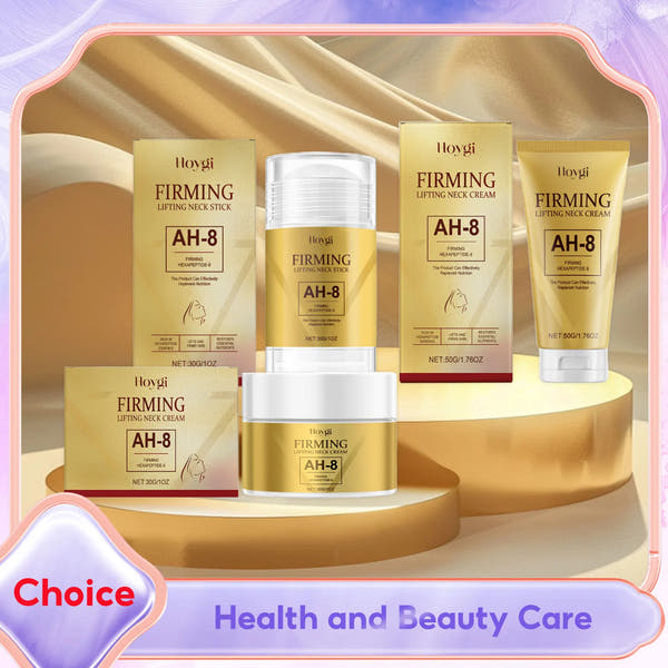 Ah-8 Firming Neck Cream Hexapeptide Moisturizing Tighten Loose Sagging Fine Lines Wrinkle Reduction Hyaluronic Acid Neck Lotion