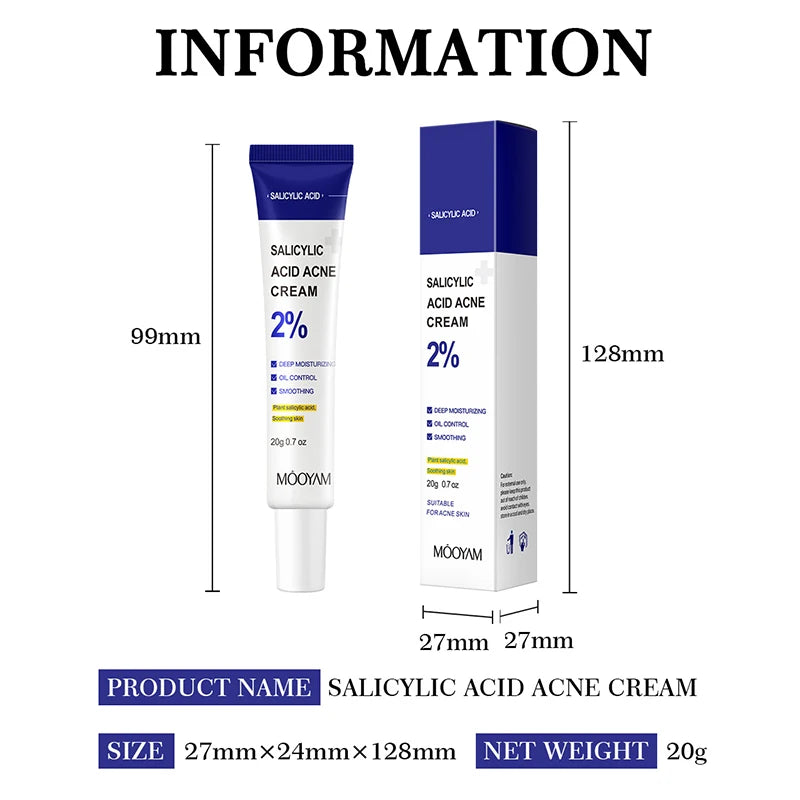 Salicylic Acid Acne Cream – Clear, Soothe & Repair Skin
